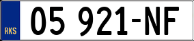 Trailer License Plate